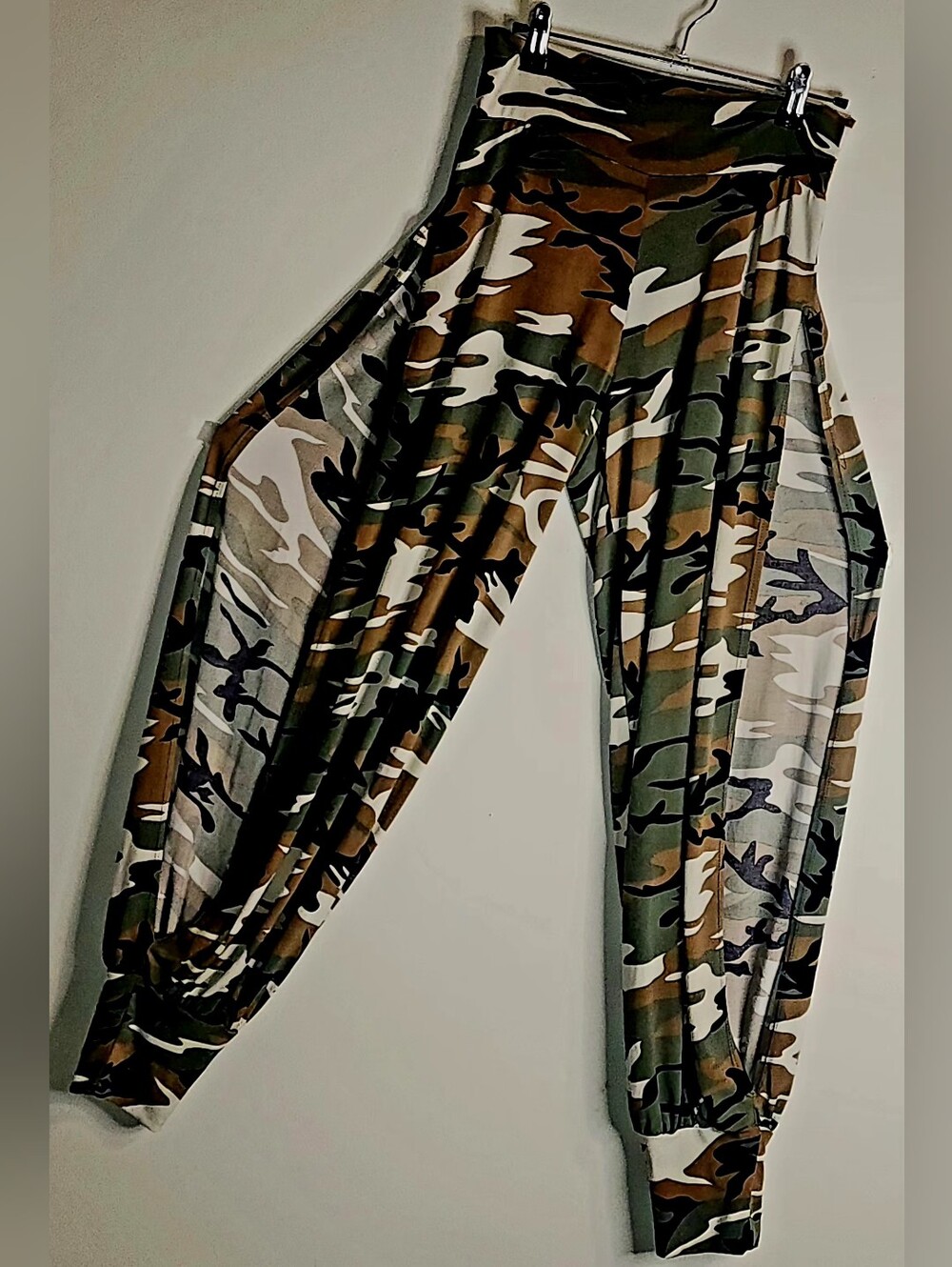 Women's Stylish Soft Camouflage Jogger Pants - Green Camo